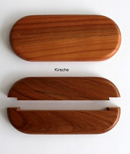 Doppel-Rosette für Heizungsrohre, ohne Lochung für individuellen Einsatz, Echtholz: Ahorn, Buche, Eiche, Kirsche, Nuss, Mahagoni, Abdeckung für Heizungsrohre, Heizung, Holz (Kirsche)