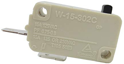 Lot de 10 micro-interrupteurs à trois broches pour four à micro-ondes W-15-102C 202C 302C (W-105-302C)