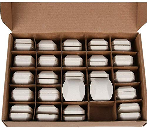 GasSaf Ceramic Briquettes Replacement for Select Turbo, Nexgrill Gas Grill Models, 2 x 2 x 0.8 inch, Set of 50 pcs