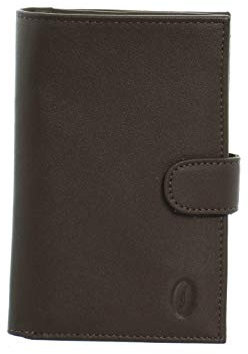 Francinel Portefeuille en cuir ref_46419 Taupe 9 * 14 * 3