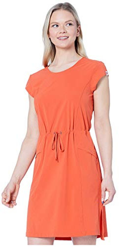 FJALLRAVEN Damen High Coast Lite Dress W Kleider, Eberesche, Rot, L EU