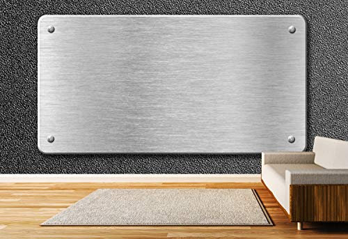 Vlies Tapete XXL Poster Fototapete Metall Schild edel Farbe color, Größe 140 x 100 cm