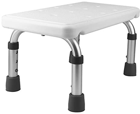 Wakauto Verstellbarer Hocker Duschhocker Duschstuhl Duschhocker für Senioren Badhocker Duschstuhl Klappbar Bath Seat Stool Camping Stool Adjustable Shower Stool Non-Slip Bath Seat