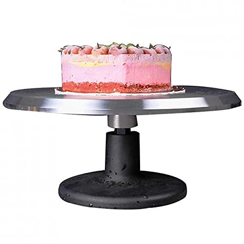 RONGJJ Alzata per Torta in Lega di Alluminio Giradischi Girevole per Torta Supporto Rotante per Decorazioni per Torte Forniture per Decorare Torte da Forno