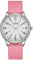 Uhren Damen Armbanduhr Damenuhr Silikonarmband Uhr Arabische Ziffern Analoge Uhr Quarzuhr Kleideruhr für Frauen Mädchen 50M Wasserdicht (Rosa/Weiß/Zweitmarker)