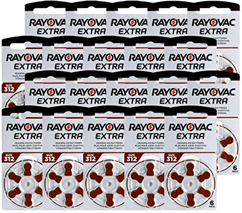 Shop4top 120 Rayovac Extra Advanced Size 312 Mf Pr41 Hearing Aid Batteries 1.45V Zinc Air