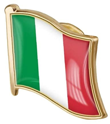 Onsinic Italienische Flagge Revers Pin, Abzeichen Brosche Italien Flagge Pins Souvenir National Neuheit Zubehör