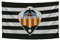 C.D. Castellon Flagge Weiß-schwarz Wappen, Erwachsene, Unisex, 150 x 100 cm