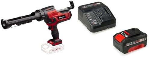 Einhell Akku-Kartuschenpistole TE-SG 18/10 Li Power X-Change (18 V, für 310 ml-Kartuschen, bis zu 2.000 N, einstellbare Drehzahl, inkl. 4,0 Ah Akku und Ladegerät)