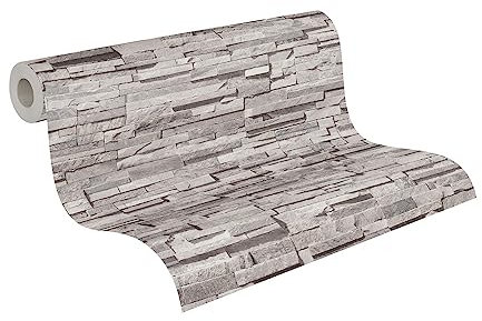Livingwalls Travel Styles Vliestapete - Tapete mit Natursteinoptik in Grau und Beige - skandinavische Wandtapete für verschiedene Räume in 10,05 m x 0,53 m