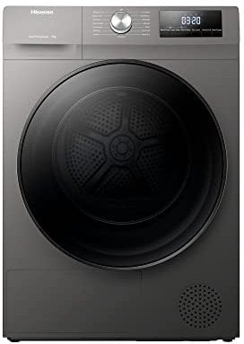 Hisense 3 Series DHQA902UT 9Kg Heat Pump Tumble Dryer - Titanium - A++ Rated