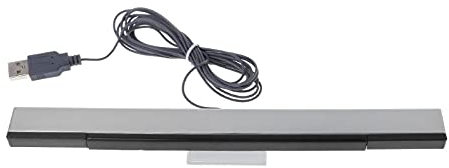 Labstandard Barra de sensor Wii, receptor de barra de sensor remoto con cable de rayos infrarrojos para Wii, accesorios de juego remoto para Wii, mando a distancia, mando de mando, correa de muñeca,
