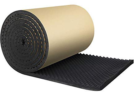 LAPooh Mosaikfliesen 1 Roll 100 * 50 * 2cm Car Sound Proofing Deadening Car Truck Anti-Noise Sound Insulation Cotton Heat Closed Cell Soundproofing Foam Glasfliesen