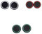 Touches universelles bicolores non lumineuses (blanc + rouge + vert) pour PS4/PS3/PS2/Xbox One/Xbox 360