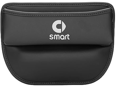 TBMAKE Autositz Gap Aufbewahrungsbox, für Mercedes Benz Smart 450 451 453 Fortwo Forfour, Auto Seiten Gap Emblem Organizer Zubehör,B
