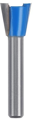 sourcing map Zinken Router Bit 1/4 Schaft 1/2 Durchm. Wolfram Hartmetall 14 Grad Zinken Gelenk Tischler Bit für Schublade Schrank Box Gelenke Herstellung Holzarbeiten