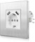 CNBINGO Aluminium USB Steckdose mit Spannkrallen - USB Anschluss (Max.2,1 Amp) - Einfach Schuko Steckdose Unterputz - Schutzkontakt Einbau Wandsteckdose mit Rahmen aus Aluminium- 1 Fach Silber