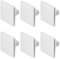 Decoranddecor Calla Square Cabinet Knob Door Pull Handle Kitchen Cupboard Furniture Drawer (6 Pack, Polished Chrome)