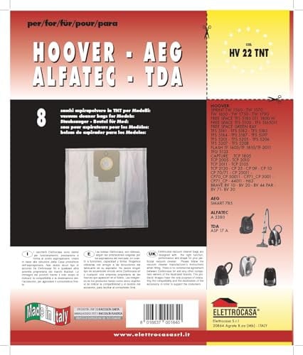 ELETTROCASA HV 22 TNT, Tessuto Non Tessuto, Bianco