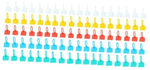 Angoily 300 Pcs Self-Locking Cable Tie Flag Cable Tie Markers Wire Zip Ties Tape Dispenser Desk Cute Nylon Cable Tie Zip Plant Tag Reusable Zip Ties Heavy Duty Zip Ties Markable Zipper