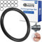 Dichtungsringe Set, 12 Stück, AD Ø 25 mm, ID Ø 20 mm, Dicke 2,5 mm, in Schwarz, aus Nitril Kautschuk, Gummiringe für Reparatur von Sanitär, Maschinen, Motoren, Dichtungsset Gummi O-Ring, Flachdichtung