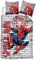 Bettwäsche Spiderman Graffiti für Einzelbett, Bettbezug 140 x 200 cm + Kissenbezug 65 x 65 cm, Polyester-Baumwoll-Mischgewebe