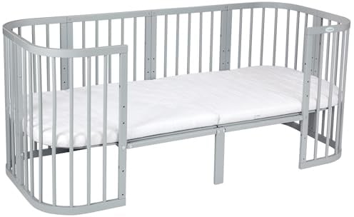 waldin Erweiterung auf 174 cm für 7in1 Babybett ohne Bett, Grau