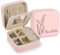 WASHNN Damen-Schmuckkästchen, Reise-Schmuckkästchen, kleine Schmuckaufbewahrungsbox, Reise-Mini-Schmuckkästchen für Ringe, Ohrringe, Armbänder, Halsketten, geeignet für Damen, Ehefrauen, Mütter