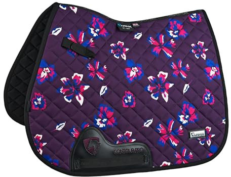 ARMA - Tapis de selle pour chevaux HYDE PARK (35,56 cm-35,56 cm) (Violet/Noir)