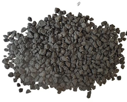 Generisch 10L Premium Lavamulch 8-16mm, Bodengrund Substrat Filtermaterial für Aquarium Terrarium und Garten, Lavastein Lavakies Vulkanstein - schwarz