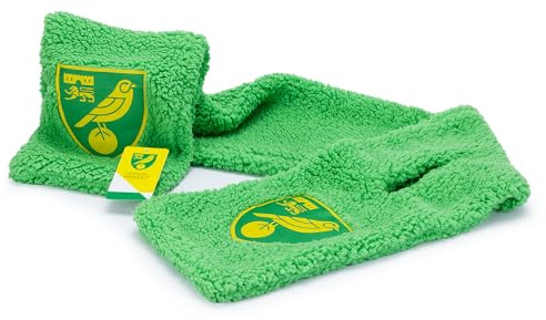 The Gift Scholars Sherpa Scarf Norwich City, grün, L