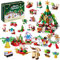Adventskalender 2024 Blöcke, Weihnachts-Adventskalender für Erwachsene Kinder Weihnachts 24 Tage Kalender Countdown 12 in 1 Adventspuzzle in 24 Boxen