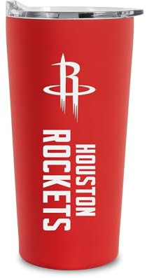Rico Industries NBA Basketball Houston Rockets Trinkbecher, weich, griffig, 530 ml