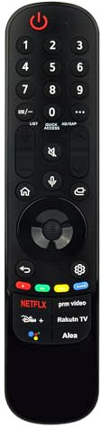 Replacement MR22GA AKB76039902 AN-MR22GA Magic Remote Control Compatible for LG NanoCell QNED OLED evo Mini-LED 4K 8K UHD Smart webOS TV with Point Voice Recognition Function 70NANO75UQA OLED77C2PUA