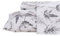 JSD Boho Floral Duvet Cover Set Queen Size 4 Pieces Herb Ferns Printed Microfiber Deep Pockets Grey