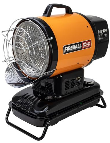 SIP FIREBALL ID51 Infrared Heater, Diesel/Paraffin/Kerosene, 230V 13A, 15kW / 51,182 BTU/hr, 350mtr³ / 12,500ft³, 11L Fuel Tank