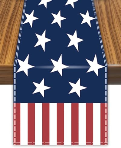 Tischläufer mit USA-Amerika-Flagge, Tischdecke für Esszimmer, Heimdekoration
