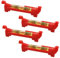 NOPKESV 4 pezzi Profi Schnurwasserwaage,Corda Livella,Mini Livella a Bolla,Livella Magnetica,Misurazione Precisa,Strumenti a Livello di Corda,Per Filo,Linea di Corde,a Bolla (Rosso)