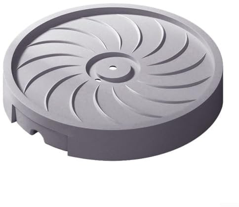 Sottobicchiere per vasi di fiori da interni con soluzione drenante e design elegante per uso domestico (grigio, 30 cm)