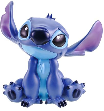 Christmas Inspirations Stitch Garden Figurine - Disney's Cheeky Lilo & Stitch Alien Sitting - with Ears Top (20 cm) - Multicoloured Polyresin Decorative Figure - Officially Licensed!