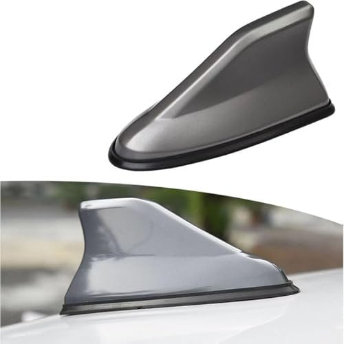 Shark Fin Aerial for Nissan Qashqai J11 2015-2023, Antenna Toppers Radio Signal Aerial Waterproof Durable Car Shark Fin Car Accessories,Grey