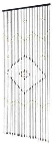 UBOHUZ Beaded Door Curtain 31-Line Wooden Bead String Door Curtain Blind Fly Screen Porch Wooden Curtain For Living Room For Doorway