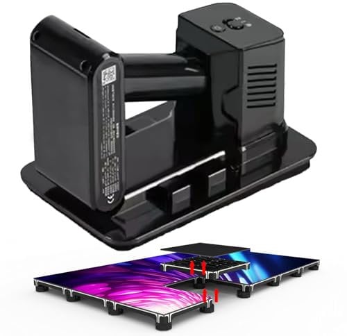 UKDUANWEI Electric Vacuum Lifter | 2 Adjustable Levels | Max 66LB Load | Removable Battery | LED Display Maintenance Kit for Rental Staging & Digital Signage(Toolbox)