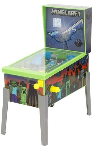 ColorBaby Minecraft 77712 Mini-Pinball, Tisch-Arcade, Lichter und Sound, Cartoon, Brettspiele, Retro-Spielzeug, Sammlerspielzeug, empfohlen für Erwachsene und Kinder ab 3 Jahren