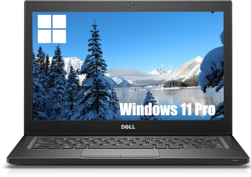 Dell Latitude 7290 - Computer portatile professionale, schermo HD da 12,5 (1366 x 768), Intel Core i5-7300U, 16 GB di RAM, SSD da 512 GB, tastiera QWERTY giapponese, Windows 11 Pro (rinnovato)