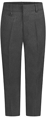 ZECO Boy's Sturdy Fit School Trousers (4-16+ Years) Grey
