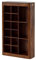 MASSIVMOEBEL24.DE Toronto CD/DVD-Regal 65x110x18 Sheesham/Palisander, Farbe:Dunkelbraun gewachst, Größe:65x18x110 cm (BxTxH)