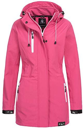 Rock Creek Softshellmantel Damen Outdoor D-423 | Wasserabweisende Übergangsbekleidung, funktionale Wanderjacke für Frauen, Camping, Freizeit und wechselhaftes Wetter