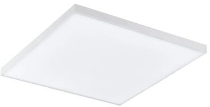 EGLO Deckenleuchte Turcona, LED Panel aus Metall und Kunststoff | rahmenlose Deckenlampe in weiß, Deckenbeleuchtung wamweiß, Flurlampe Decke 30 x 30 cm