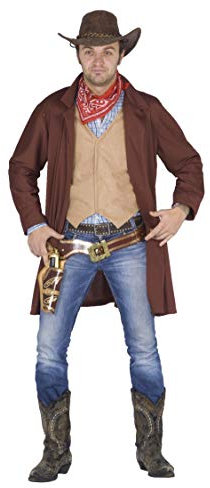Ciao Men Pistolero Del West Costume Adulto (Taglia Unica) Kostme, braun, One Size